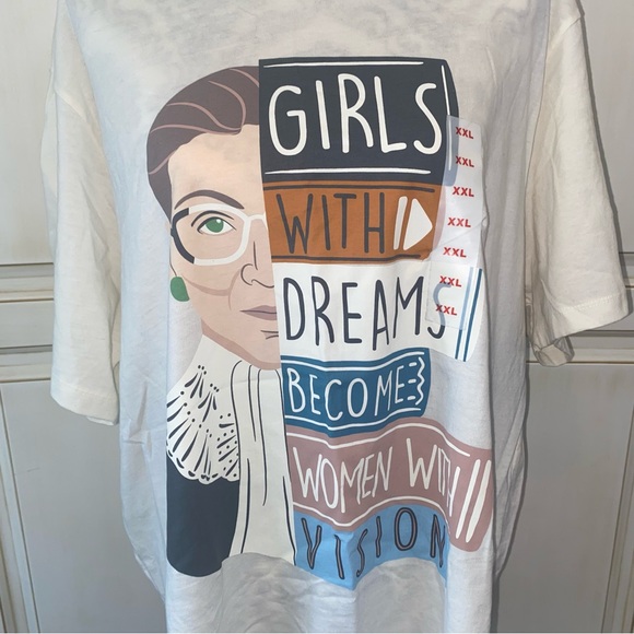 Old Navy Forever Me Size XXL Girls With Dream Become Women With Visions T-Shirt - Picture 6 of 11